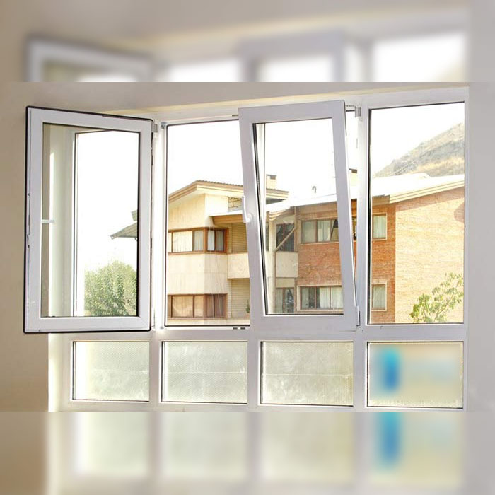 Double glazed double glazed window