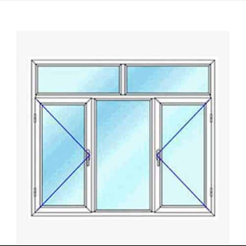 Double glazed triple glazed window with inscription Kobe Sanat Production Group